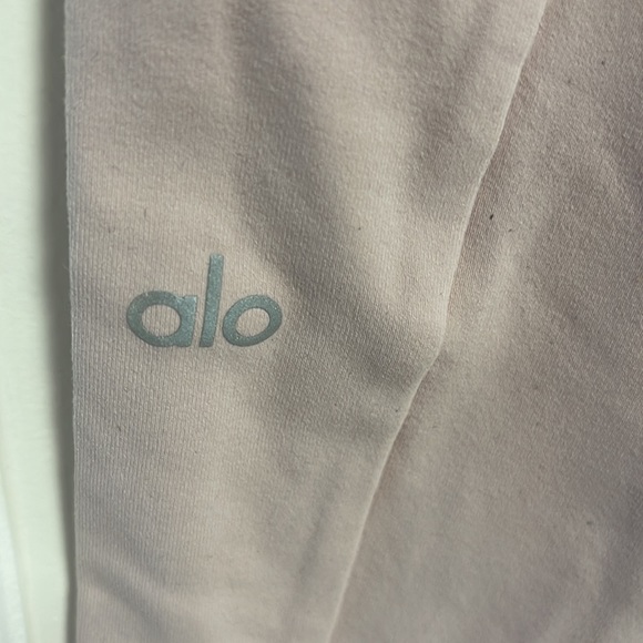 ALO Yoga pale pink set - cropped hoodie (M) and leggings (L) - Picture 7 of 8